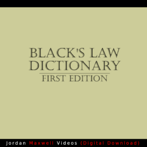 Blacks Law Dictionary 1st Editio